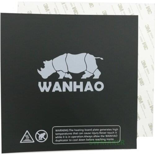 1pcs Wanhao Square heating plate build plate tape sticker surface plate for Wanhao i3 V2.1 Plus 3D Printer 200/214/220mm