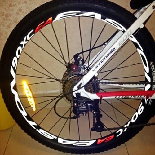 1pcs Bicycle Tire Ring Stickers Reflective Stickers Cycling Safety Wheel Rim Stickers Road Bike Decals Stickers fit 26/27.5inch