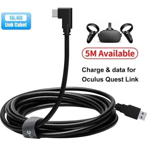 VR Accessories For Oculus Quest 1/2 Link VR Headset Data Line Charge Cable USB 3.1 Type C Data Transfer USB-A Type-C Cable 5M 4M