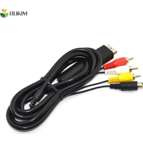 BUKIM 2in1 audio video cord wire S-Video AV Cable for PS2 for PS3 for Playstation 2 3