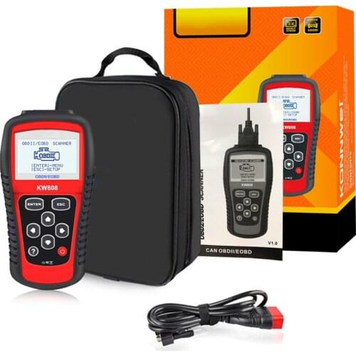Car Scanner OBD2 Automotive Diagnostic Scanner Tool Engine Fault Code Reader DFD Autocar Test Detection Scanning Decoder KW808