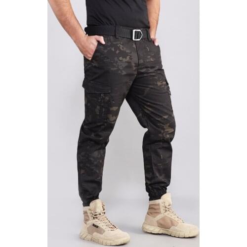 Spring Mens Tactical Camouflage Training Trousers Army Fans Male Outdoor Trekking Camping Hiking Climbing Working Cargo Pants