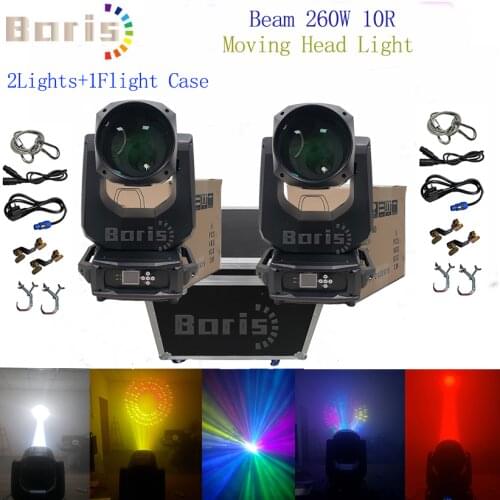 No Tax Flight Case 2x Lyre Beam 260w Sharpy Beam 10r Moving Head Light Beam 260w 10r Moving Head Stage Lights Beam 280 Wash Spot