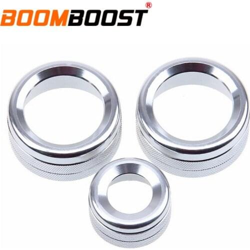 High configuration Audio Decorative Circle Car Air Conditioning Knobs silver For BMW E81/E87/F20/F21/E82/E88/F22/F23/F45/F46