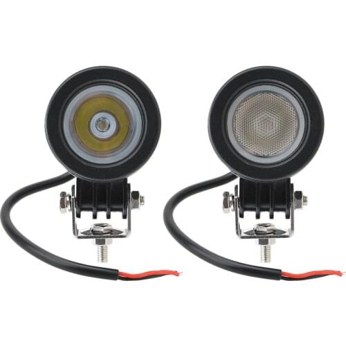 1 Pc 2 Inch 10w Led Work Light Motorcycle Headlight Motorcycle Spotlight Floodlight Off-Road Running Light