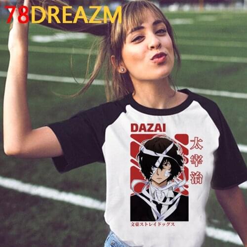 Bungou Stray Dogs t shirt male graphic tees print grunge white t shirt tshirt kawaii