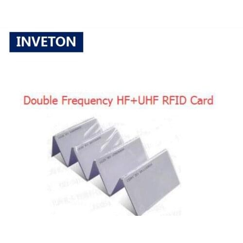 Access control card PVC UHF RFID smart Card with Dual Frequency HF+UHF 13.56MHZ passive for Personnel identification