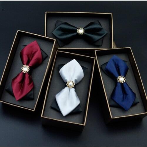 Han edition men dress suit British fashion Tie new hot style pointed bow The spot