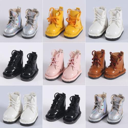 Ob11 doll shoes ob11 baby clothes leather boots DDF body9 baby shoes 1 / 12bjd boots holala shoes GSC Martin shoes