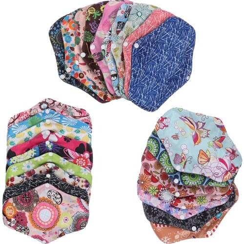 Soft Washable Eco Life Panty Liner Cloth Menstrual Pad Mama Sanitary Reusable Charcoal Period Napkins