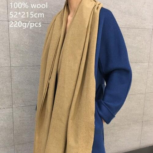 Naizaiga 100% wool THICKEN solid beautiful long shawl big large scarves , YR145