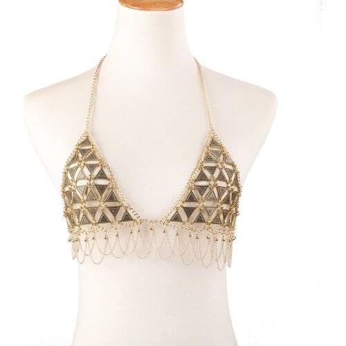 New Fashion sexy body necklace, bra chain bra, bikini beach Necklace Pendant bra accessories accessories