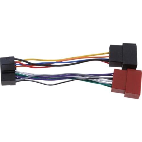 New 16 Pin ISO Wiring Harness Connectors Adaptors Car Auto Stereo Radio For JVC