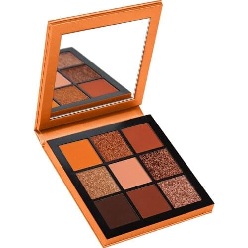 New Style Eyeshadow Compact Gem Pearly Lustre Matte Diamond Eye Shadow Yellow Red Yellow Easy to Color