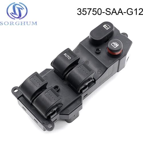 New SORGHUM 35750-SAA-G12 35750SAAG12 35750-SAA-G12ZA 35750SAAG12ZA Master Electric Power Window Switch For Honda Fit 2003-2008
