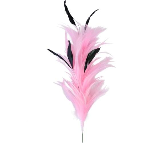 Pink Chicken Feathers DIY Headdress 25-30Cm Plumes Headpiece juju Hats Accessory Masquerade Decoration Feathers For Crafts