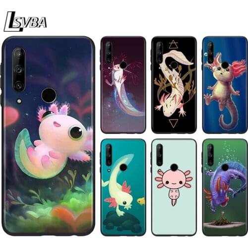Cute Animal Axolotl for Huawei Honor 9A 9C 9S 9X 10 9 Lite 30 20 Pro 10i 8X 8 8A 7A 7C Pro Lite Silicone Phone Case