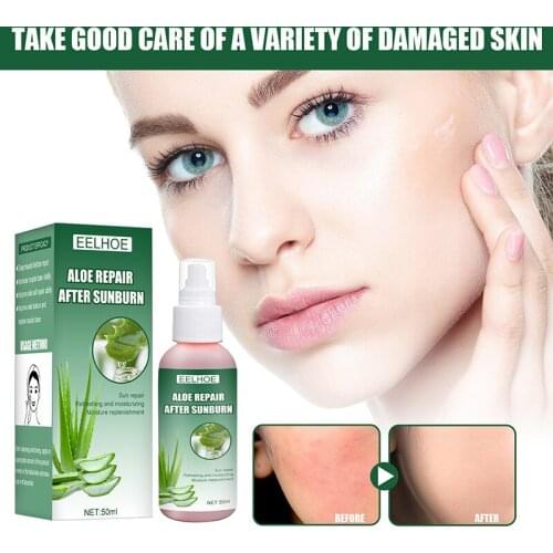 Aloe Vera Toner Spray Sun Repair Sensitive Skin Aloe Vera Seurm Improve Rough Skin Remove Ance Moisturizing Face Skin Care TSLM1