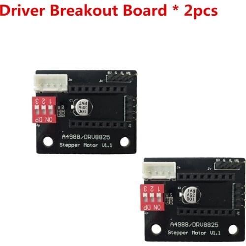 2pcs stepper driver extender V1.1 A4988 DRV8825 extension stepper driver panel additional motor adapter breakout board expandor