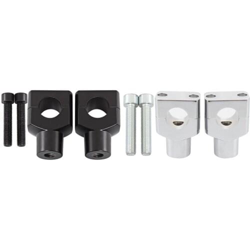 Universal 25mm Handlebar Riser Motorcycle Handle Bar Mounting Handlebar Risers Clamp For Harley Honda Shadow VLX 600 VTX1800