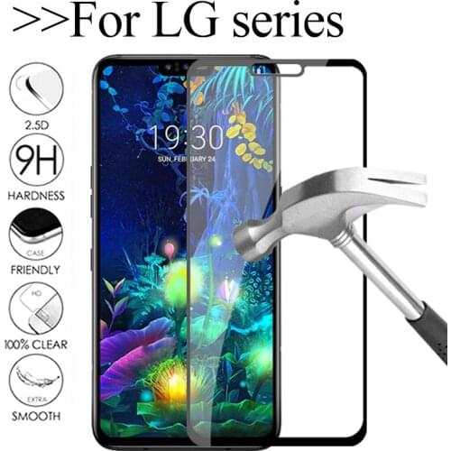 Protect Tempered Glass For LG V20 V30 Screen Full Coverage Anti-scratch Protective Film For LG G6 G7 Front Protector Glass