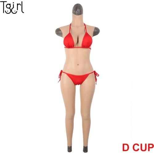 Female D Cup Breast Forms Silicone Boobs FullBody Suit CD Transgender Drag Queen transgenres транссексуалов Transgénero