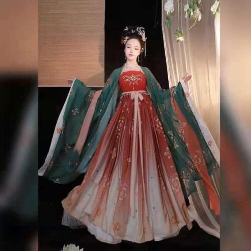 Hanfu Women Costume Elegant Traditional Chinese Style Hanfu Princess Dress Ancient Folk Tang Suit Fairy Performance Clothing