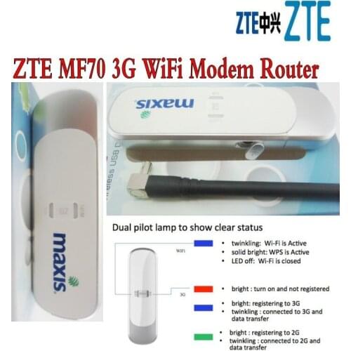 Lot of 10pcs zte wireless mf70 hspa modem 3g sim card wifi dongle usb stick pk huawei e8231 e355