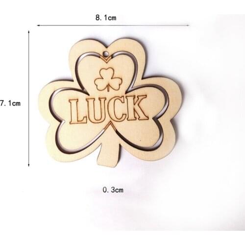 50pcs Laser cut luck flower wood hanging christmas ornaments hanging decorations wedding wedding