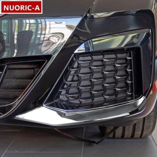 Car Styling Front Bumper Fog Lamp Frame Decoration Cover Trim For BMW 5 Series G30 2018-2021 Automobile Exterior Accessories