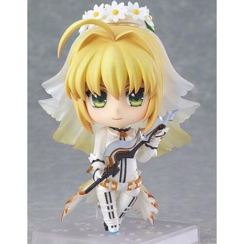 Anime Fate Stay Night Cute Kawaii Saber Bride Ver. Action Figures PVC Doll Collection Model Toys Gifts