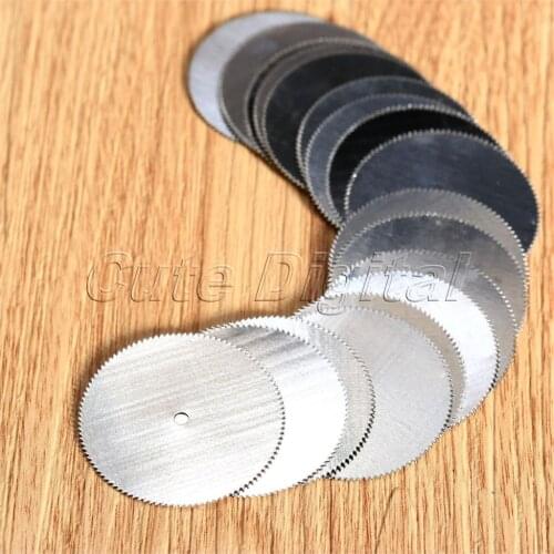 40Pcs Dremel Accessories Stainless Steel Cutting Wheel Disc Saw Blades Cutter Disc for Wood Rotary Tool DIY Power Tool 32mm