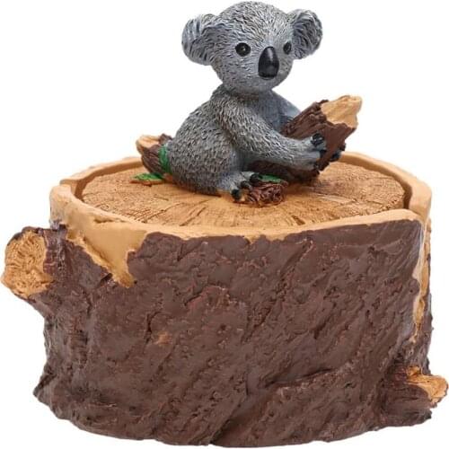 Household Outdoor Ashtrays Farmhouse Style Cute Animal Resin Ashtray with Lid for Home and Garden