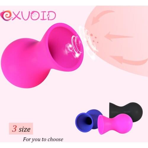 EXVOID 1 Pair Nipple Sucker Sex Toys For Women Female Breast Enlarger Pump Nipple Stimulator Dual Suction Cup Clitoris Stimulate
