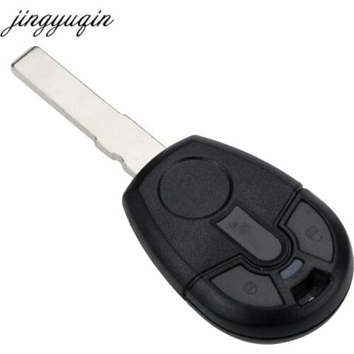 Jingyuqin 15pcs/lot 2 Button Remote Key fob Case for Fiat for Brazil Positron Uncut Blade Car Replacement Shell