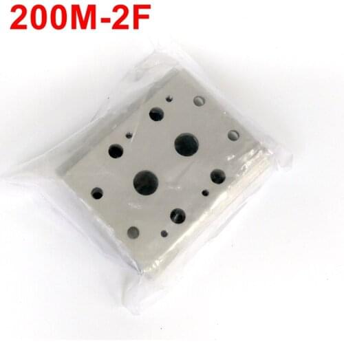200M-2F Solenoid Valve Manifold With Screws & Rubber 2 Station Base Board 4V210/ 4A210
