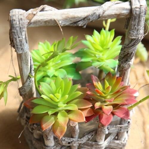 Micro Landscape Artificial Succulents Plants Grass Desert Fake Flower Artificial Plants Ornament Home Garden Decoration DF68579