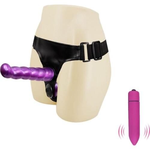 Soft Dildo silicone Vibrator&Elastic Harness Strap On Double Dildo Strapon Adult Sex toys for Couples dildo Woman Lesbian Erotic