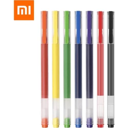 Original Xiaomi Color Ink Gel Pens 5pcs/Pack Candy Color Sign Pens Smooth Writing Student Office Pen Mi Pens Stationery Supplies