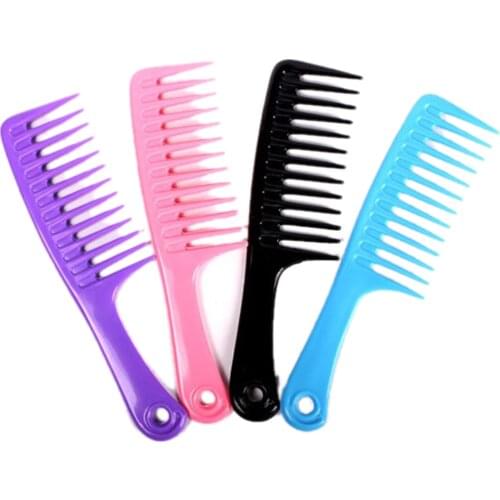 Wide Teeth Hairdressing Comb Tranparent Hair Wig Comb For Hairstyling Detangle Big Hair Comb Ideal For Long Hair Smooth 23.8cm