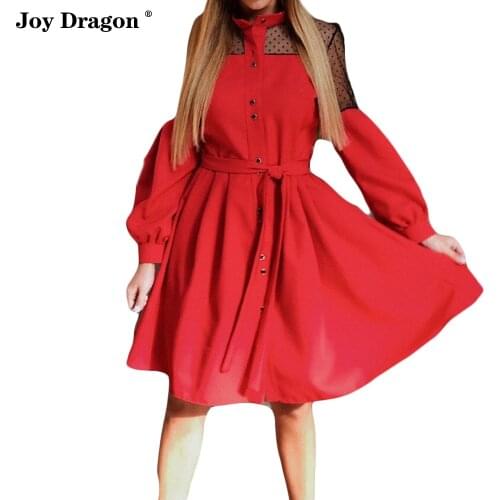 Women Autumn and Winter Dress Lace Long Sleeve Vetements Vestiti Donna Invernali Vestidos Para Mujer Ubrania Sukienki Damskie