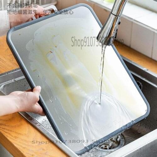 Cutting Board Household Antibacterial And Mould Proof Plastic Kitchen Fruit Cutting Board Chopping Board Doub