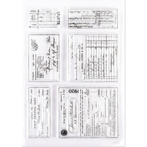 Retro Multi Element Scrapbooking Clear Stamps Elegant Frame Butterfly Flowers Leaves Letters Clear Stamps for Card DIY Dropship