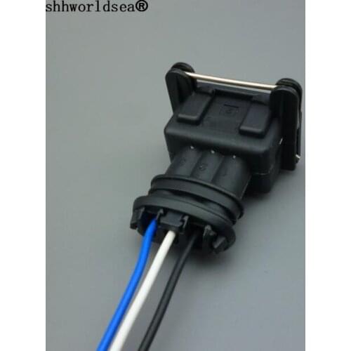 Shhworldsea 1/2/5/10/1000set 3 [om 3.5mm car power timer wire waterproof female auto connector plug