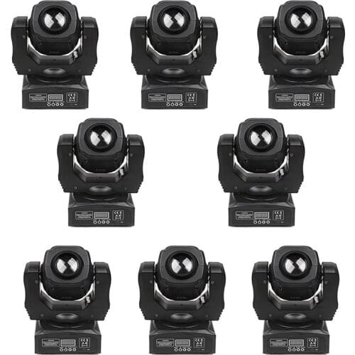 8Pcs High Brightness 60W LED Spot moving head light DMX 512 Professional spot stage lighting disco light 60W Gobo moving heads