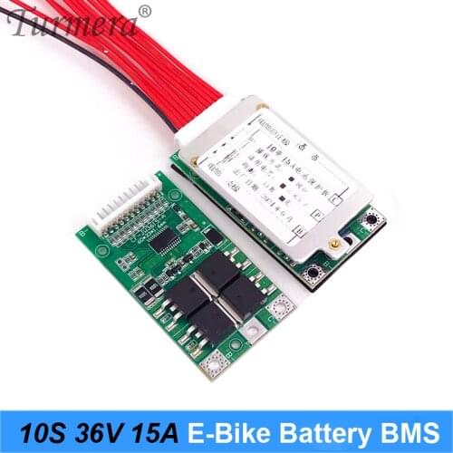 Turmera 10S 36V 42V 15A Lithium Battery BMS Protected Board for Electric Bike and E-Scooter Battery Use