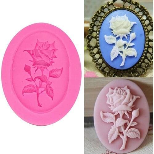 Creative Rose Shaped Silicone Mold Fondant Cake Chocolate Candy Gumpaste Clay Moulds Home Wedding 3D Decorating Craft Soap Mould