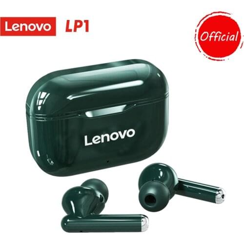 Lenovo LP1 TWS Earbuds Bluetooth 5.0 True Wireless Headphones Touch Control Sport Headset IPX4 Sweatproof Earphones with Mic