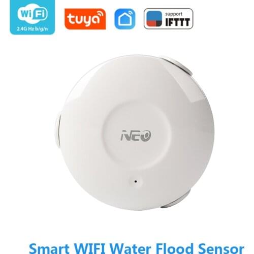 Coolcam NEO WIFI Smart Water Flood Sensor Home Securit WIFI Water Leakage Detector App Notification Alerts Water Sensor Alarm