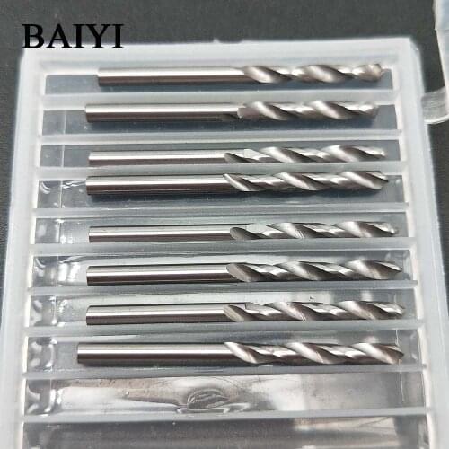 10pcs 1mm-10mm hard alloy High Speed Steel Drill Hole M35 Stainless Steel Tool Set All Ground Metal Drill bit Tools
